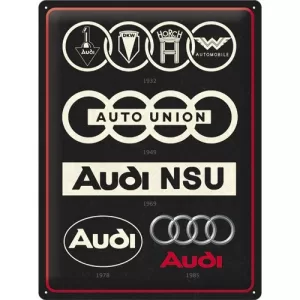 Audi - Logo Evolution | 30x40cm-image