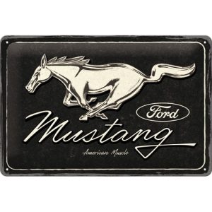 Ford Mustang Horse Logo Black-image