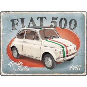 Fiat 500 - Turin Italia | 30x40cm-image