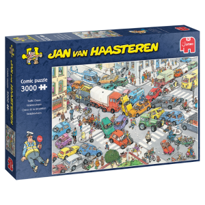 Verkeerschaos - Jan van Haasteren | 3000 stukjes-image