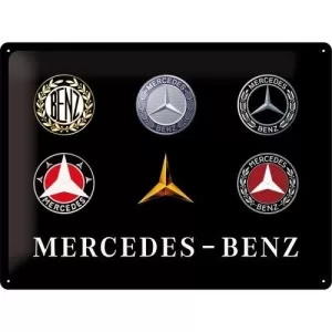 Mercedes Logo Evolution | 30x40cm-image
